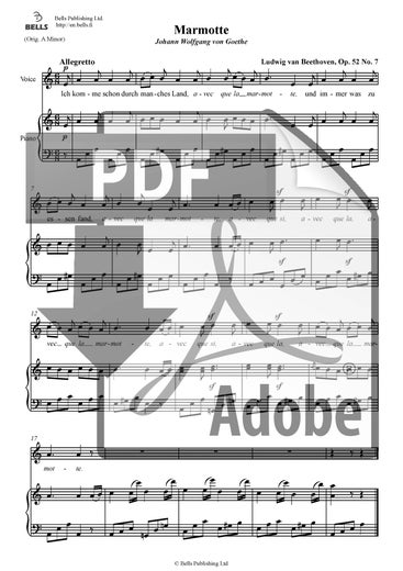 Beethoven, Ludwig van: Marmotte, Op. 52 n. 7