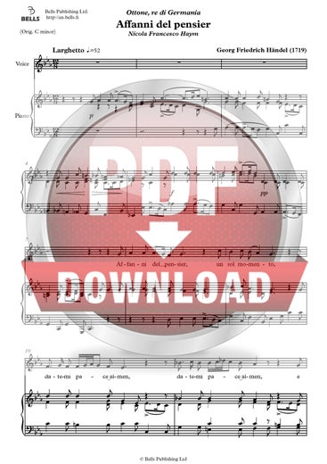 H&auml;ndel, Georg Friedrich: Affanni del pensier