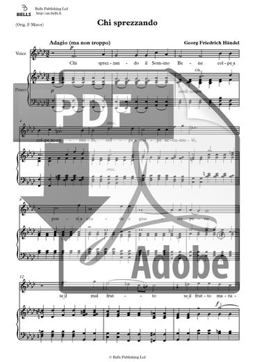 H&auml;ndel, Georg Friedrich: Chi sprezzando