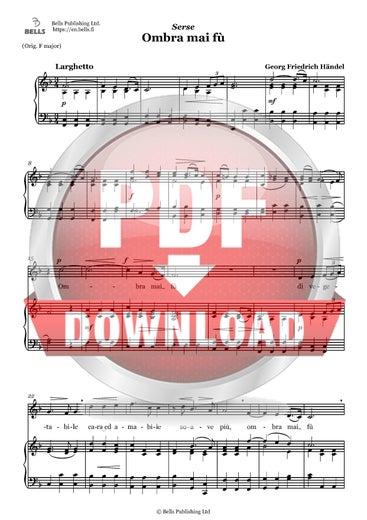 H&auml;ndel, Georg Friedrich: Ombra mai f&ugrave;