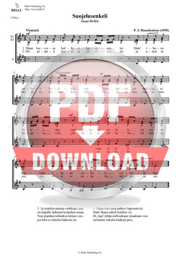 Hannikainen, P.J.: Suojelusenkeli ('Maan korvessa kulkevi') (coro femminile)