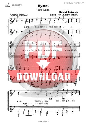 Kajanus, Robert (arr. Jaakko Tuuri): Hymni