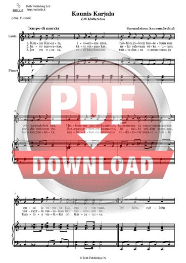 Trad.: Karjalan j&auml;&auml;k&auml;rien marssi (canzone solistica)
