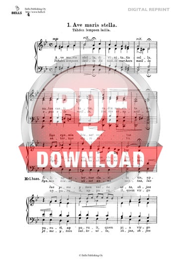 Trad. (arr. Heikki Klemetti): Ave maris stella