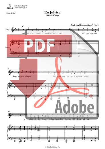 Kothen, Axel von: En Julvisa, Op. 47 n. 3