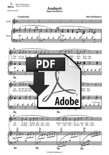 Kotilainen, Otto: Jouluy&ouml; ('Kunnia korkeudessa')