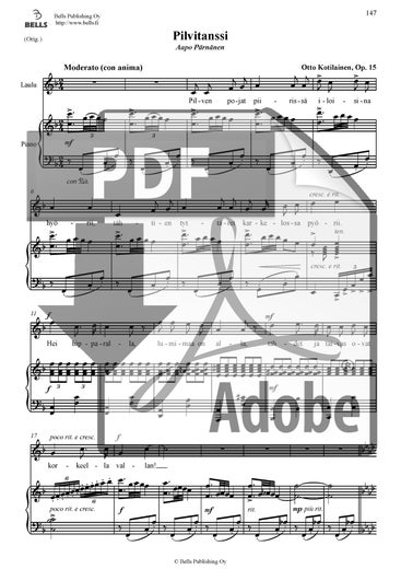 Kotilainen, Otto: Pilvitanssi, Op. 15