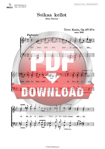 Kuula, Toivo: Soikaa kellot, Op. 27b n. 8