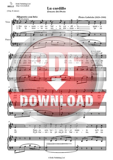 Labriola, Pietro: Lu cardillo