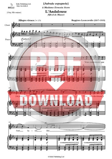 Leoncavallo, Ruggiero: L'Andalouse