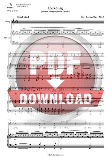 Loewe, Carl: Erlk&ouml;nig, Op. 1 n. 3
