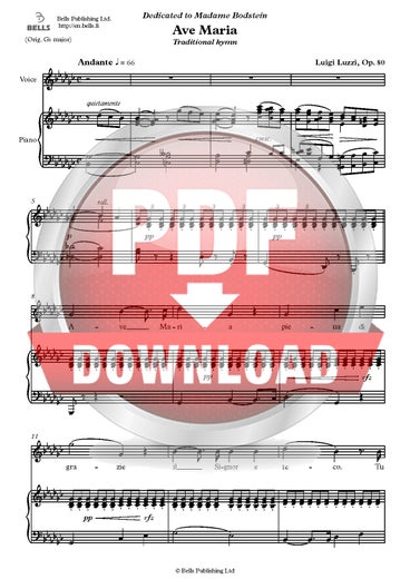 Luzzi, Luigi: Ave Maria, Op. 80