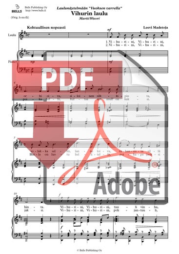 Madetoja, Leevi: Vihurin laulu