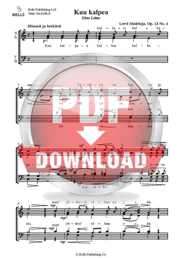Madetoja, Leevi: Kuu kalpea, Op. 13 n. 4