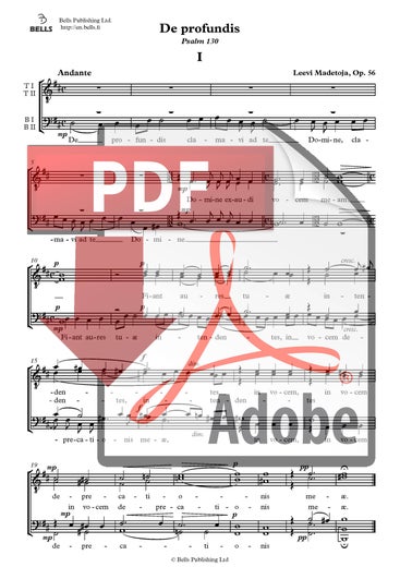Madetoja, Leevi: De profundis, Op. 56