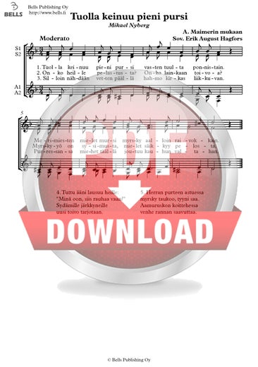 Trad. (arr. Erik A. Hagfors): Tuolla keinuu pieni pursi (coro femminile)