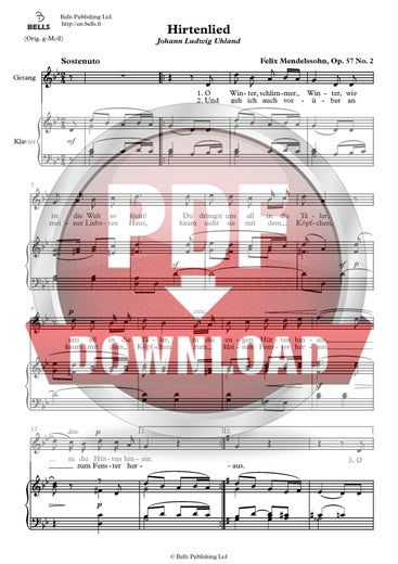 Mendelssohn, Felix: Hirtenlied, Op. 57 n. 2