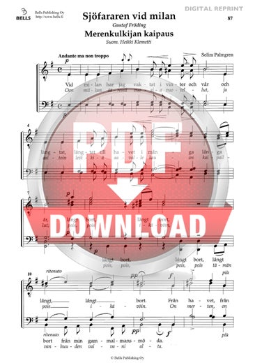 Palmgren, Selim: Sj&ouml;fararen vid milan (coro maschile)