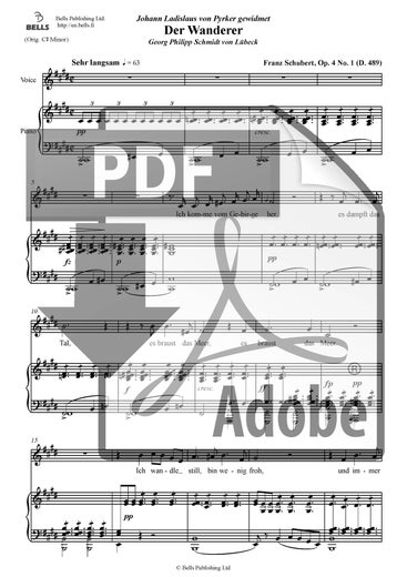 Schubert, Franz: Der Wanderer, Op. 4 n. 1 (D. 489)