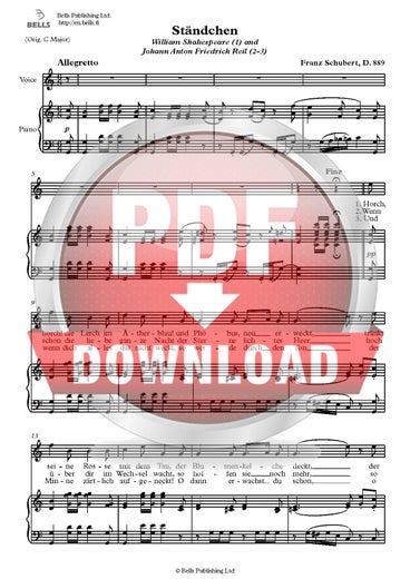 Schubert, Franz: St&auml;ndchen, D. 889