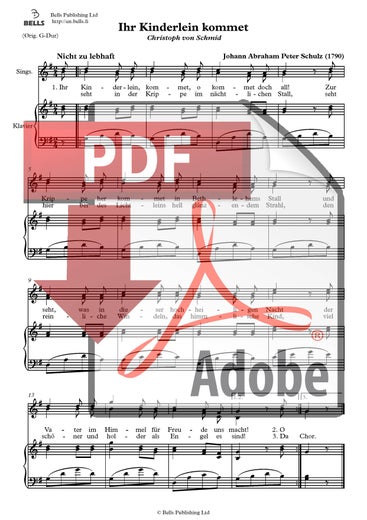 Schulz, Johann A. P.: Ihr Kinderlein, kommet (duetto)