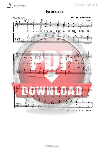 Siukonen, Wilho: Jerusalem
