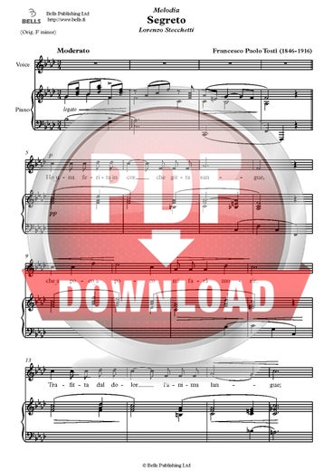 Tosti, Francesco Paolo: Segreto