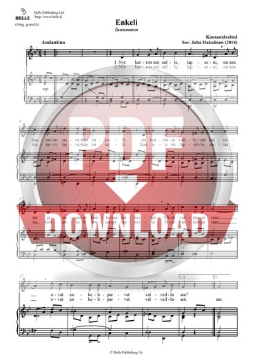 Trad. (arr. Juha Hakulinen): Enkeli ('Nyt kerron m&auml; sulle, lapseni') (canzone solistica)