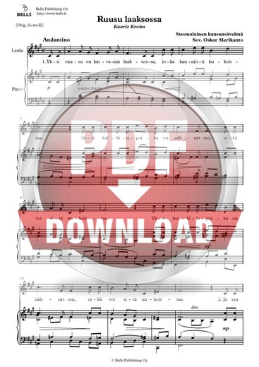 Trad. (arr. Oskar Merikanto): Ruusu laaksossa