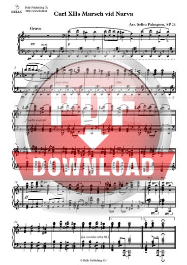 Palmgren, Selim: Carl XIIs marsch vid Narva, SP 26