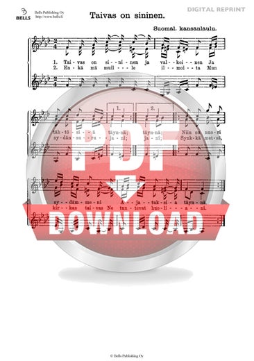 Trad. (arr.): Taivas on sininen ja valkoinen (coro di voci bianche)