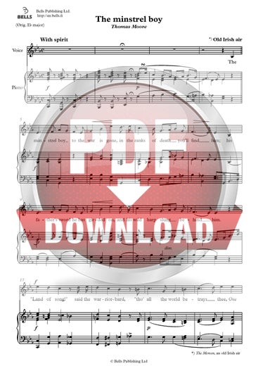 Trad.: The minstrel boy (canzone solistica)