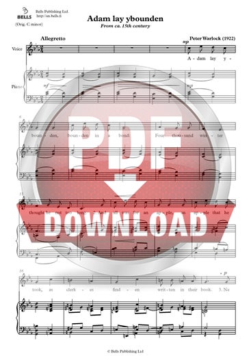 Warlock, Peter: Adam lay ybounden