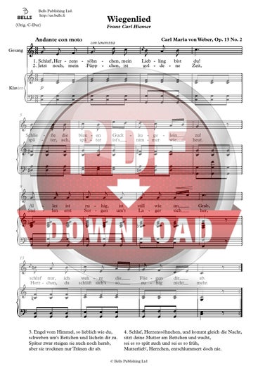 Weber, Carl Maria von: Wiegenlied, Op. 13 n. 2