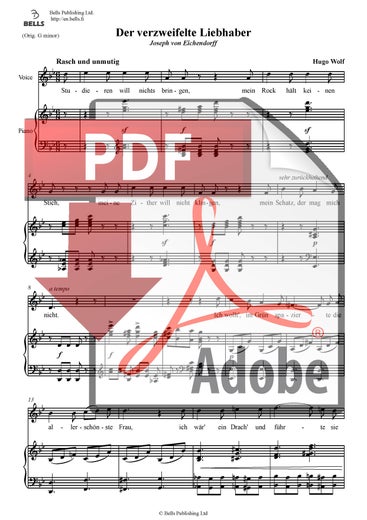 Wolf, Hugo: Der verzweifelte Liebhaber