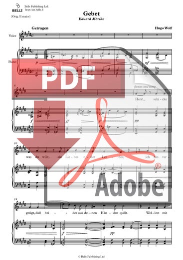 Wolf, Hugo: Gebet